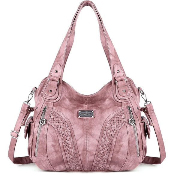 Angel Kiss Bags Angel Kiss Synthetic Leather Top Handle Satchel